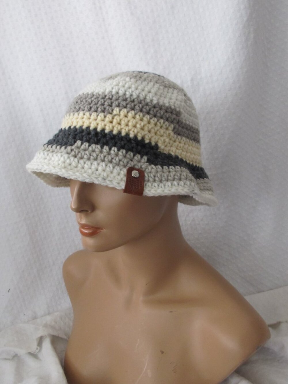 Handmade Stripe Bucket Hat